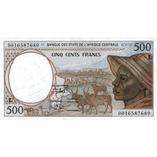 P401Lg Gabon - 500 Francs Year 2000